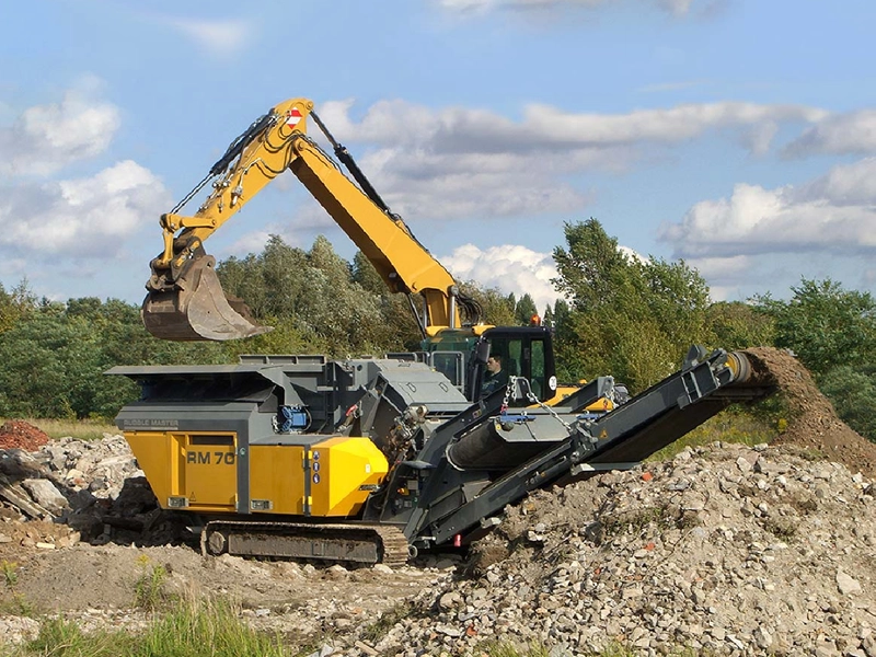 Agregados reciclados produzidos na britagem de concreto